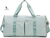 San Vitale® - Medium Sporttas - Weekendtas - Reis tas - incl. Schoenen vak - 20L - Weekender - Hand bagage - Mint Groen