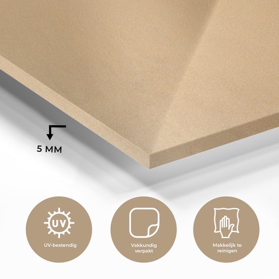 MuchoWow® Peinture sur verre 180x120 cm - Peinture sur verre acrylique - Plage - Été - Mer - Photo sur verre - Peintures