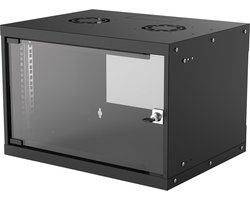 Intellinet Basic Line 6HE 19inch-wandkast – 540 x 353 x 400 mm – Zwart (RAL 9005)
