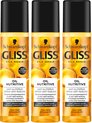 Schwarzkopf - Gliss Kur - Oil Nutritive Anti-Klitspray - Voordeelverpakking - 3 x 200ml