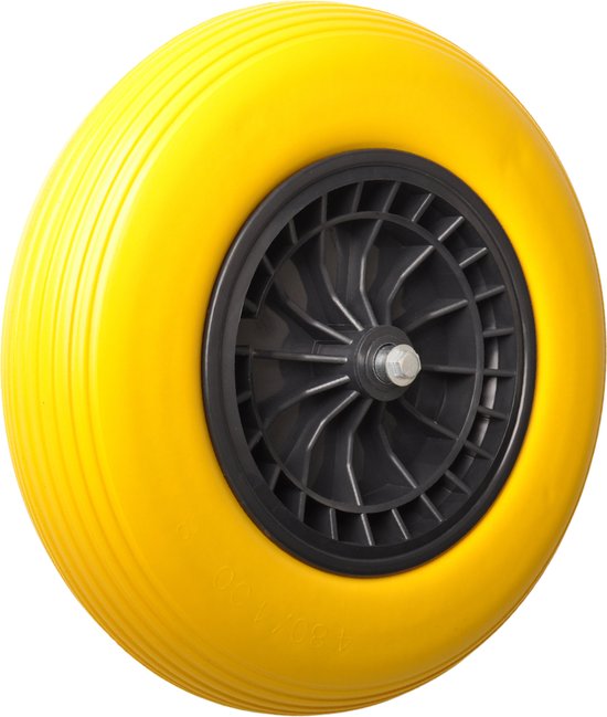Foto: Benson as voor kruiwagenwiel 128 mm x 74 mm inclusief stofkappen en montagemateriaal