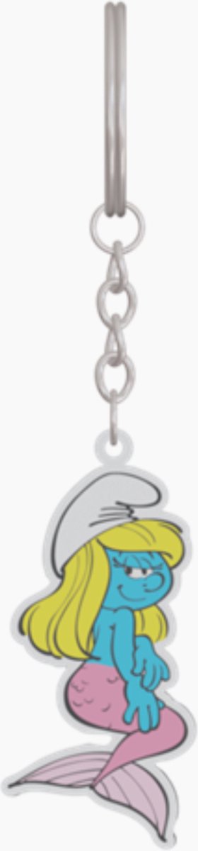 Sleutelhanger - Smurfin Metaal - 6 cm - Zeemeermin - Vissen horoscoop