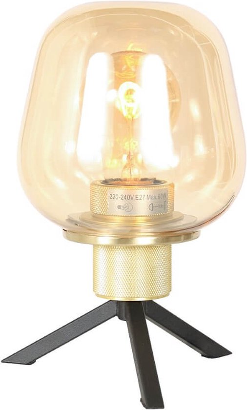 Steinhauer tafellamp Reflexion - messing - metaal - 14 cm - E27 fitting - 2683ME
