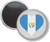 Button Met Magneet - Hart Vlag Guatermala - NIET VOOR KLEDING
