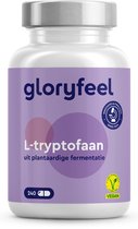 L-Tryptofaan 500 mg - 240 veganistische capsules - Plantaardige fermentatie - Laboratorium getest, hooggedoseerd, veganistisch en zonder ongewenste toevoegingen, geproduceerd in Duitsland