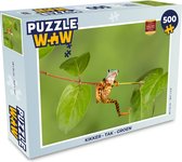 Puzzel Kikker - Tak - Groen - Legpuzzel - Puzzel 500 stukjes
