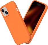 Geschikt voor RhinoShield Apple iPhone 15 SolidSuit Hoesje - Oranje