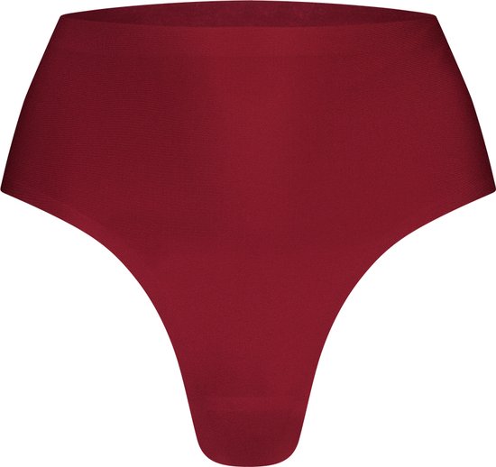 Basics string high waist beet red voor Dames | Maat S