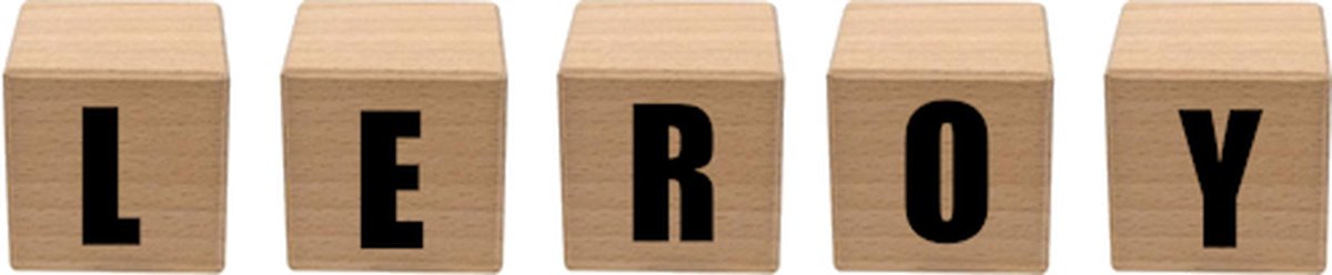 Goedkoopste Houten gepersonaliseerde naamblokken - kraamcadeau - letterblokken - 8 geboorteblokken - symbolen ook mogelijk