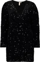 ONLY ONLANIKA WRAP SEQUIN SHORT DRESS WVN Dames Jurk - Maat L