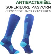 Chaussettes de course Norfolk - Chaussettes de compression avec Meryl Skinlife - Antibactérien - Chaussettes de compression Course à pied - Chaussettes de sport Femme Homme - Blauw - 39-42 - Valencia