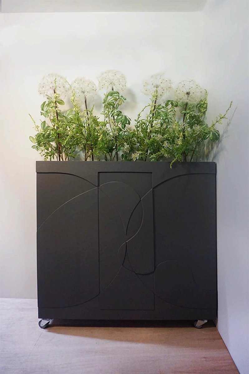 The wave, 3D plantenbak - abstract - minimalistisch