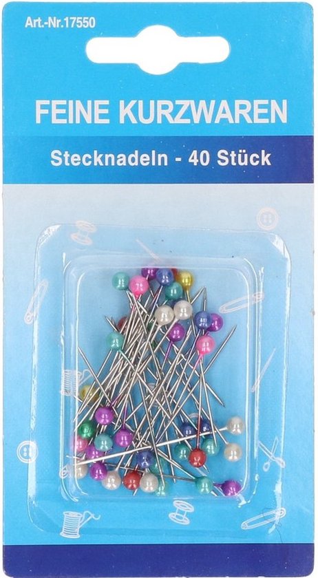 100 Stuks Naaispelden Voor Stof 2 Inch Lange Platte Kop Pinnen Rechte Pinnen Met Gekleurde Hoofden Quilt Pinnen Met Opbergdoos