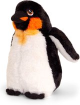Keel Toys pluche keizers pinguin knuffeldier - wit/zwart - staand - 20 cm - Pooldieren