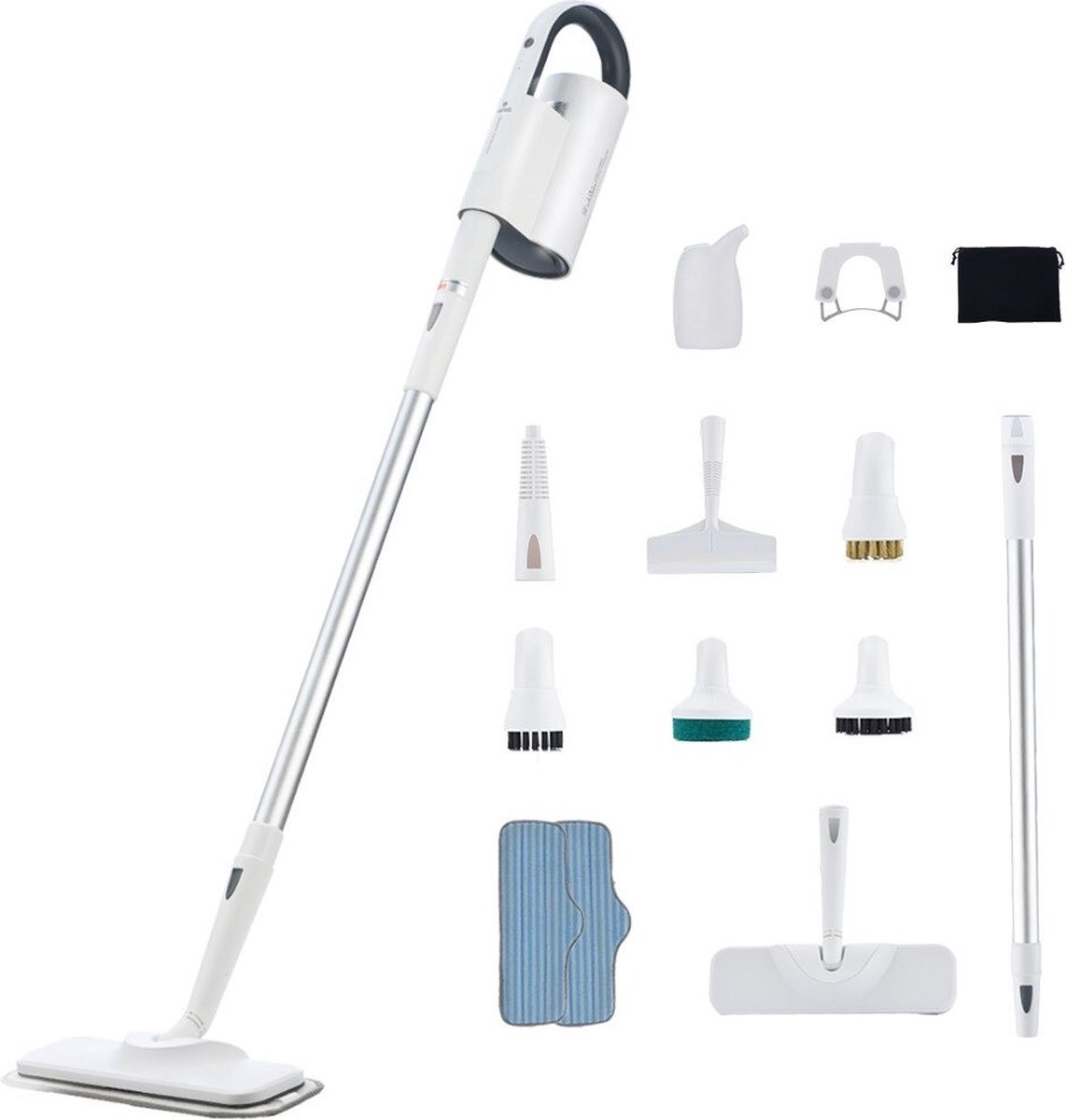 Goedkoopste Stoomreiniger - Dweil Met Spray - Vloermop - Nat en Droog Dweilen - 6-in-1 Multifunctionele Mop - Dweilen - Met Stoom Reinigen