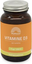 Mattisson - Vitamine D3 75 mcg 3000 iu - Vitamine D Voedingssupplement - 240 Capsules