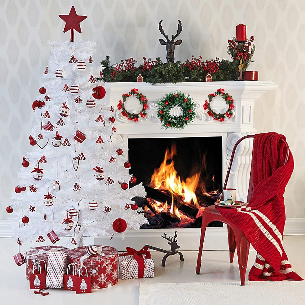 Close-up van de kerst kaars | Gratis Foto