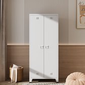 Archiefkast met 4 deuren industrieel 75x40x80 cm staal zwart - Meubels kopen? | Korting tot 39