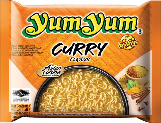 Yum Yum Instant Noodles / Noedels Curry 30 x 60 Gram