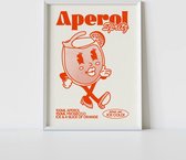 Aperol spritz cocktail poster - 30 x 40 cm