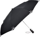 Bol.com Fare LED 5471 opvouwbare paraplu met zaklamp zwart windbestendig windvast stormparaplu stormbestendig stormvast extra st... aanbieding