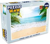 Puzzel Strand - Zand - Zee - Palmboom - Legpuzzel - Puzzel 1000 stukjes volwassenen