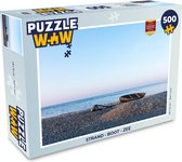 Puzzel Strand - Boot - Zee - Legpuzzel - Puzzel 500 stukjes