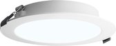 HOFTRONIC - Set van 6 Georgia LED platte Inbouwspots wit - inbouwdiepte 25mm - 6W 490lm - Rond - 6500K Daglicht Wit - Ø120 mm - IP20 voor binnen