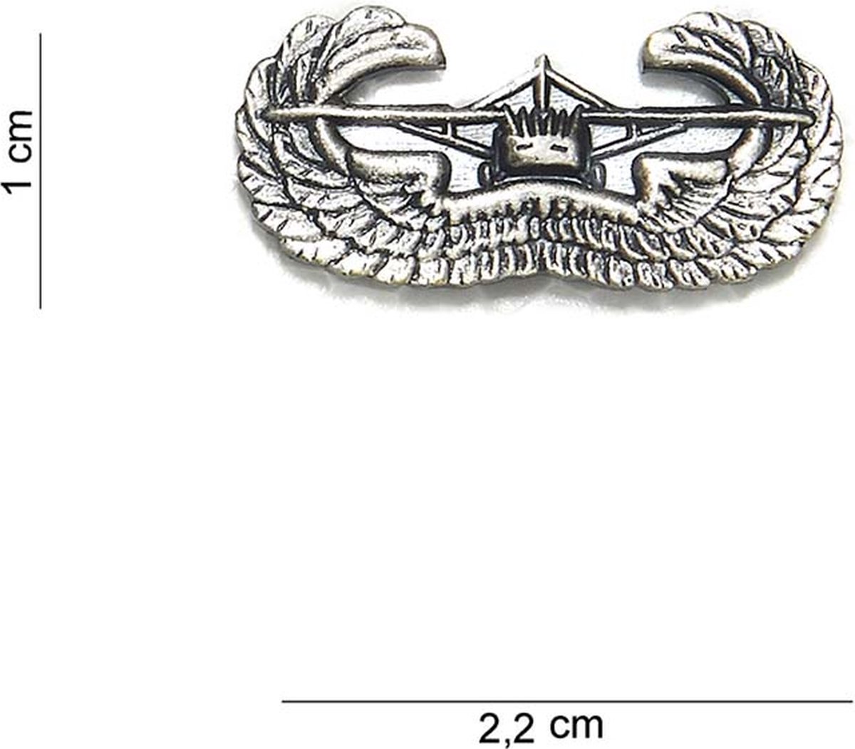 Embleem metaal Air assault wing klein pin