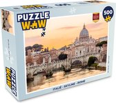 Puzzel Italië - Skyline - Rome - Legpuzzel - Puzzel 500 stukjes