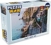 Puzzel Italië - Trein - Zee - Legpuzzel - Puzzel 1000 stukjes volwassenen