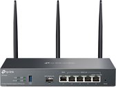 TP-Link Omada ER706W, Bi-bande (2,4 GHz / 5 GHz), Ethernet/LAN, Noir, Routeur de bureau/poteau