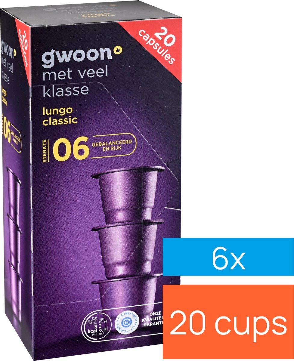 G'woon Cups Lungo Classic #6