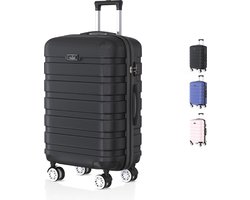 Voyagoux® REVELATION - Reiskoffer Medium - 71L - Koffers - Reiskoffer met wielen -Zwart - TSA Slot Voyagoux® REVELATION - Reiskoffer Medium - 71L - Koffers - Reiskoffer met wielen -Zwart - TSA Slot