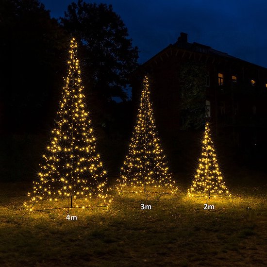 Galaxy LED Kerstboom voor buiten inclusief mast 300 cm hoog 480 LEDs Warm wit bol