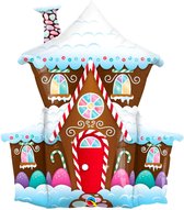 Qualatex - Folieballon gingerbread house gedecoreerd 94 cm