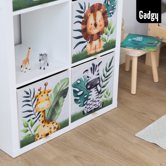 SOCOHOME Kubus Opbergbak, 25x25x25 cm Faux Rattan Opbergmand voor Speelgoed Kledingplank Kinderkamer Kast Waterdicht, Schimmelbestendig (Beige, 4 Pack