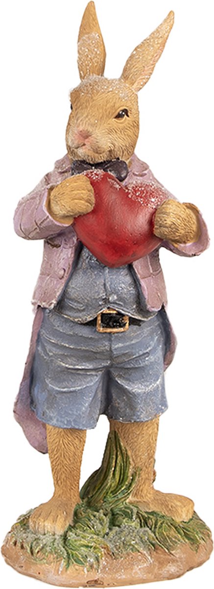 Clayre & Eef Beeld Konijn 20 cm Bruin Polyresin