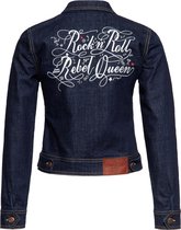 Queen Kerosin Damen Rockn'n Roll Rebel Queen Denim Workwear Jacke Denim-L
