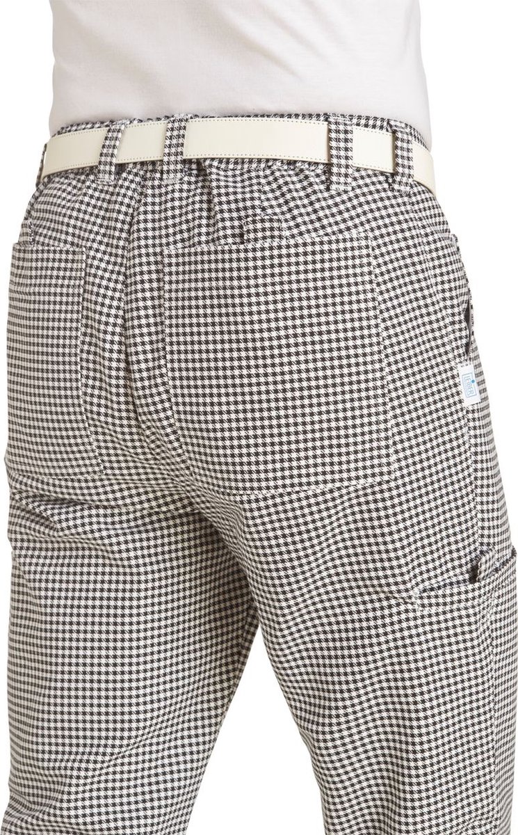 Leiber Herren Koch-/Bäckerhose 12/7460/25 Schwarz/Weiß-58