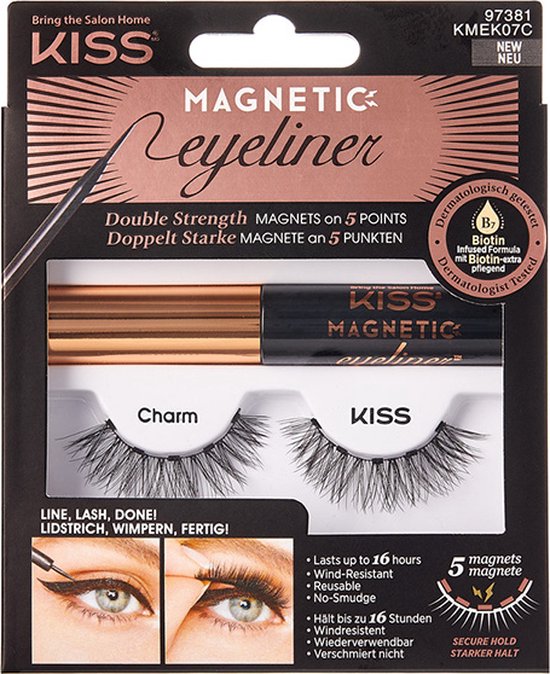 Kit Eyeliner et de cils magnétiques Kiss 07 Charm