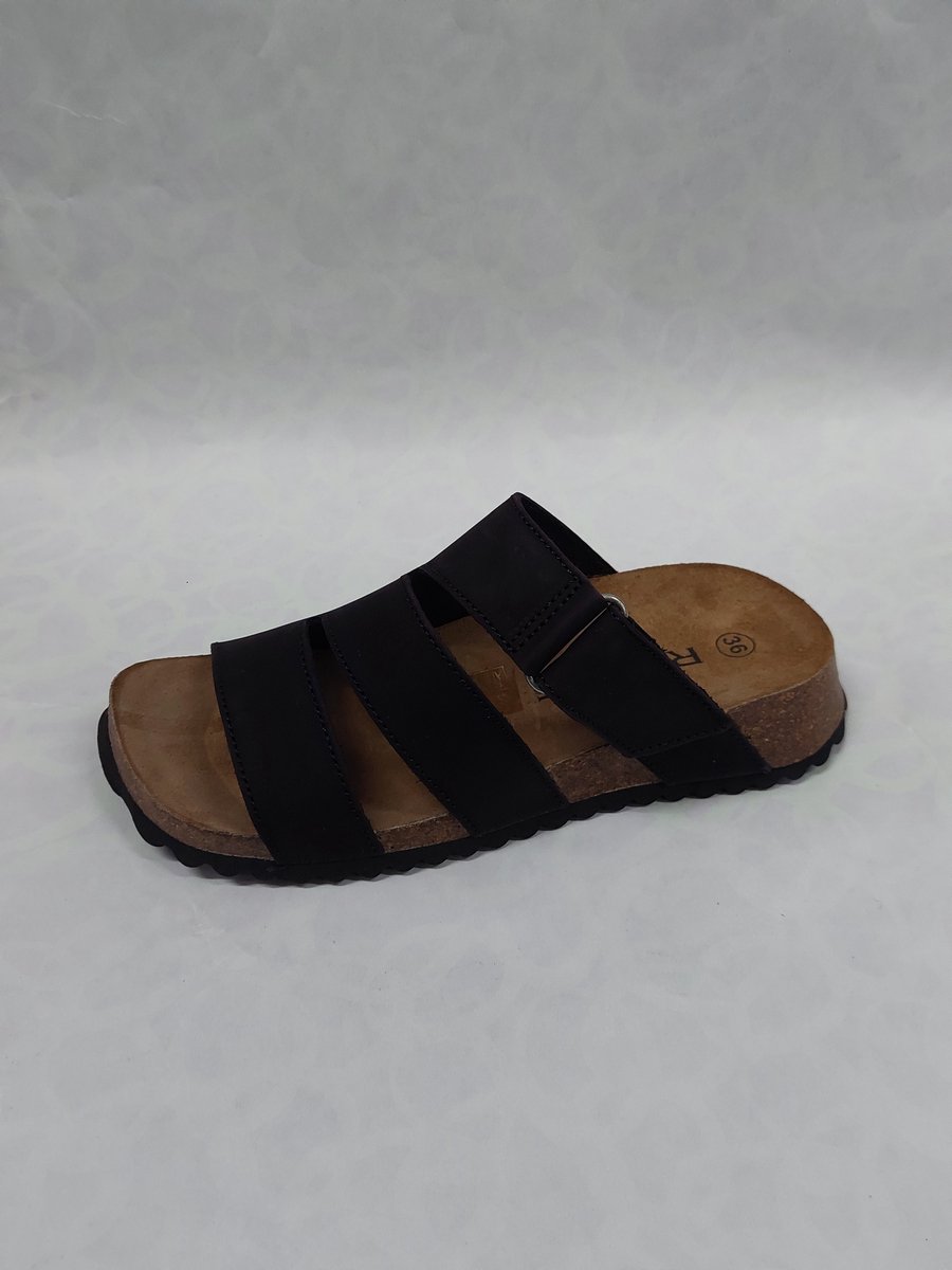 ROHDE 1412 slippers met klittenband zwart maat 36 bol