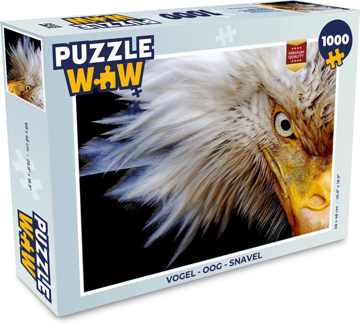 Puzzel Vogel - Oog - Snavel - Legpuzzel - Puzzel 1000 stukjes volwassenen