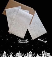 Raamstickers Kerst Huisjes | 146-Delig | 230x130cm | Herbruikbaar | Kerstdecoratie | | Raamsticker Kerst | Feeststickers | Kerst stickers