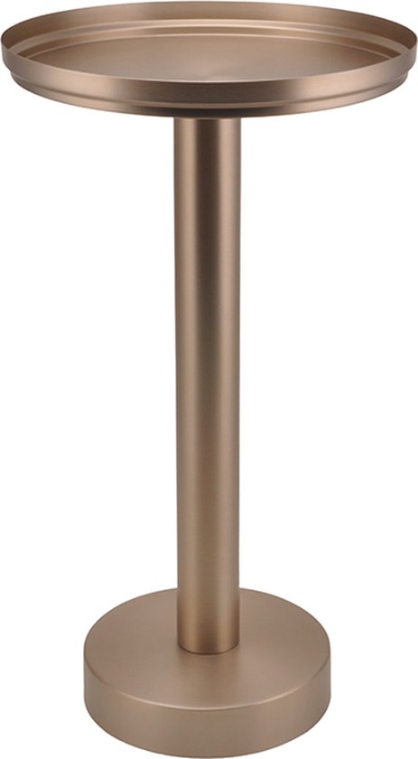 XLBoom Rondo Dienbladtafel Large - RVS - Rond - Zacht Koper - 45×45×80cm