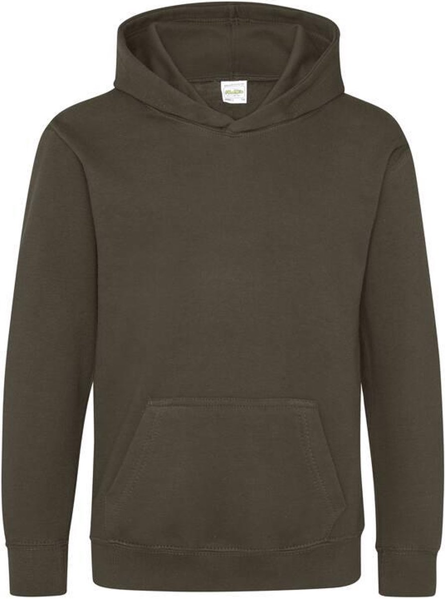 Just Hoods Kids Hoodie Olive Green Maat 5/6 (S)