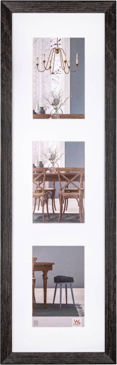 Walther Fiorito - MDF Houten lijst - Fotoformaat 3x13x18 cm - Donkergrijs
