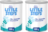 Nestlé Little Steps 3 - Lait maternisé au biberon Lait Standard pour tout-petits 12+ mois - 2x800g