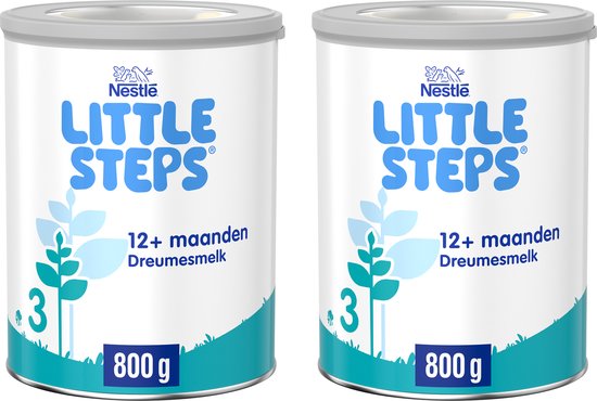 Nestlé Little Steps 3 - Flesvoeding Dreumesmelk Standaard 12+ maanden - 2x800g