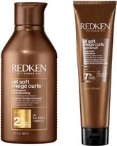 Redken Duo All Soft Mega Curls Shampoo 300ml & All Soft Mega Curls Hydramelt 150ml | Extra voordelig